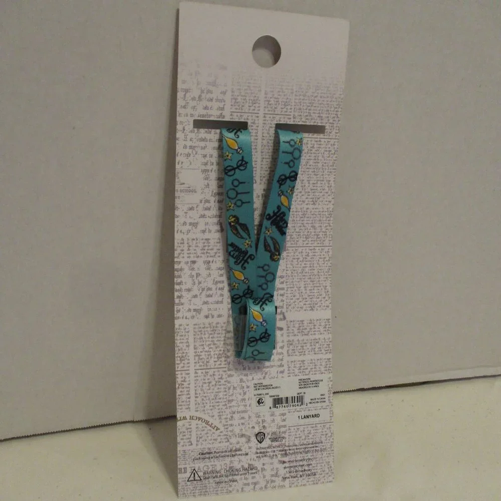 Harry Potter Lanyard NEW Wizarding World Small Black White Green Outdoor Lanyard